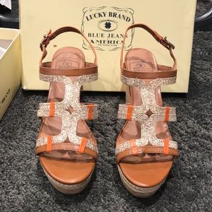 Lucky Brand Wedge Sandals, Women’s Sz 10